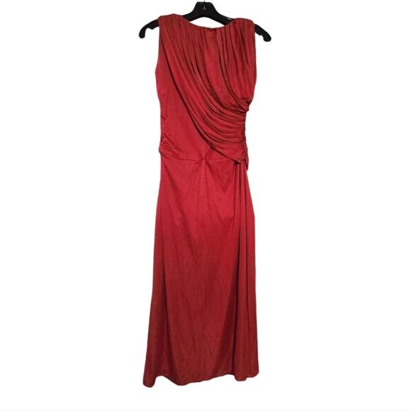 Giambattista‎ Valli Italian Vintage drape Front Maxi Formal Dress Size Small - Picture 1 of 5